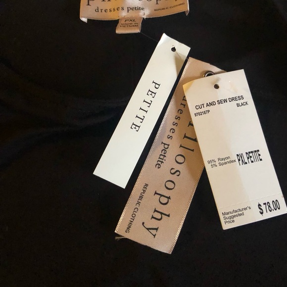 Philosophy Swing Dress Asymmetrical Hem Long Sleeves Round Neck Versatile Comfy - Picture 5 of 11